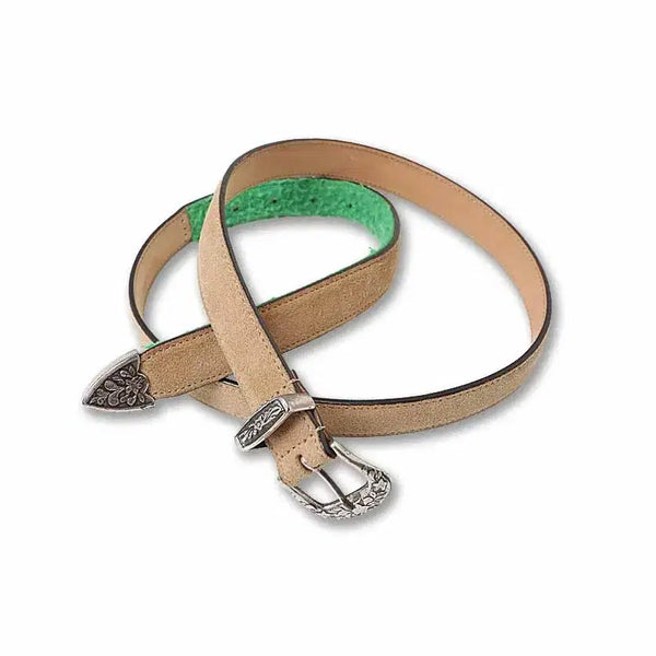 [BUNJANG] Tiberio Ferretti Suede Western Belt / 티베리오 페레티 [Tiberio Ferretti] 스웨이드 웨스턴 벨트