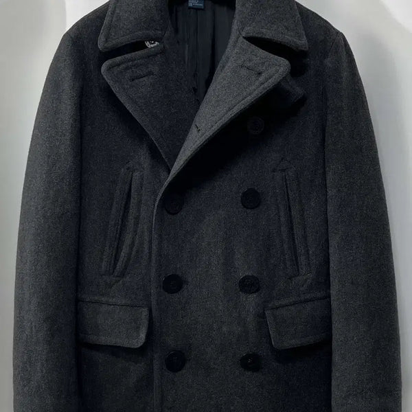 [BUNJANG] Polo Ralph Lauren Naval USN Charcoal Wool Peacoat Jacket / 폴로 랄프로렌 Naval usn 차콜 울 아카데미 울 피코트 자켓