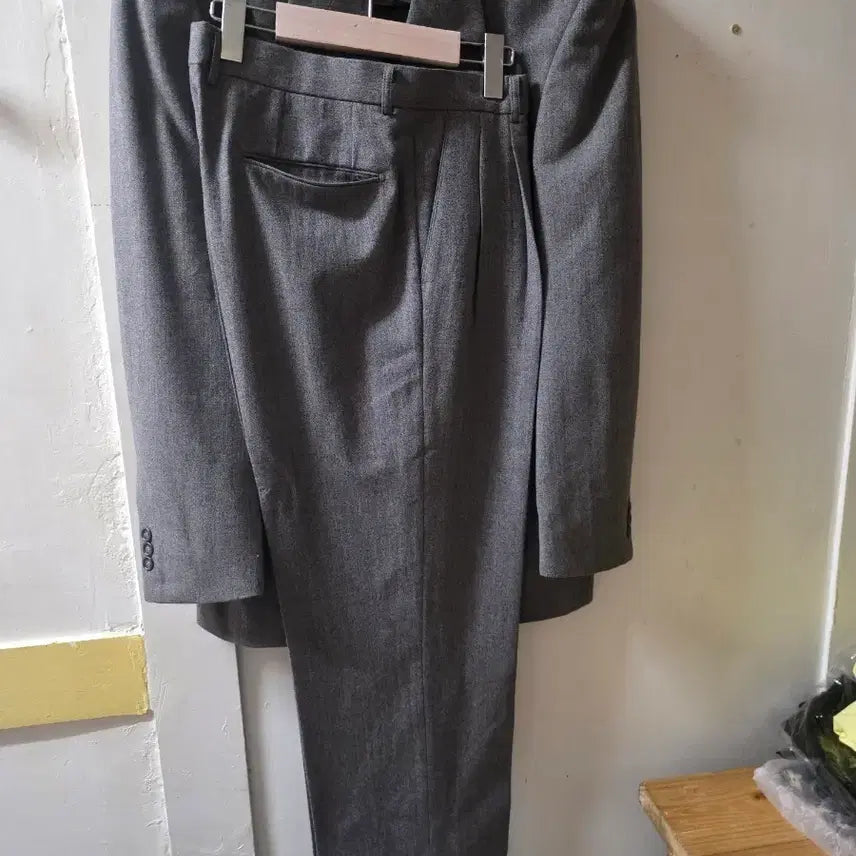 [BUNJANG] Men's Grey Suit Set XL / 정장 세트 XL남자 정장 회색허리34 길이110cm 새상품.