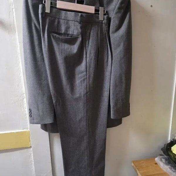 [BUNJANG] Men's Grey Suit Set XL / 정장 세트 XL남자 정장 회색허리34 길이110cm 새상품.