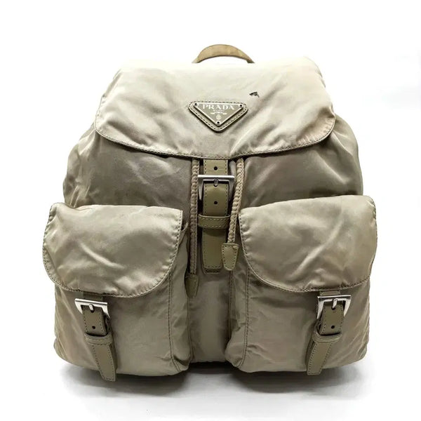 [BUNJANG] Prada Nylon Backpack Small Beige / 프라다 나일론 백팩 스몰 베이지