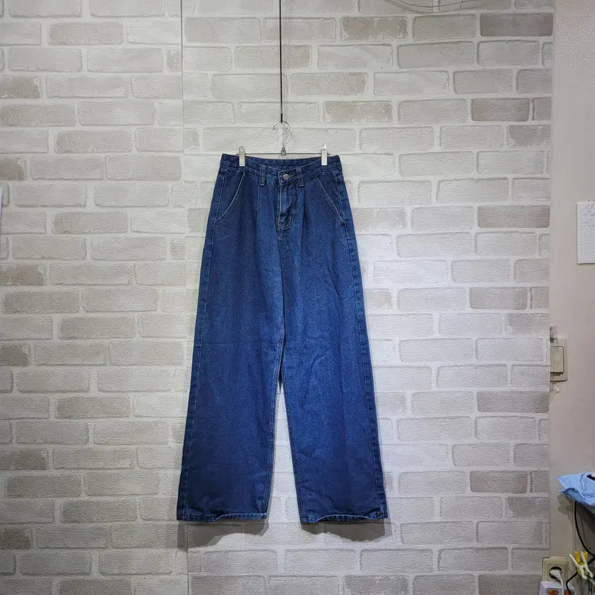 [BUNJANG] Denim Wide Pants Size S / ㅎ982 데님 통바지 S