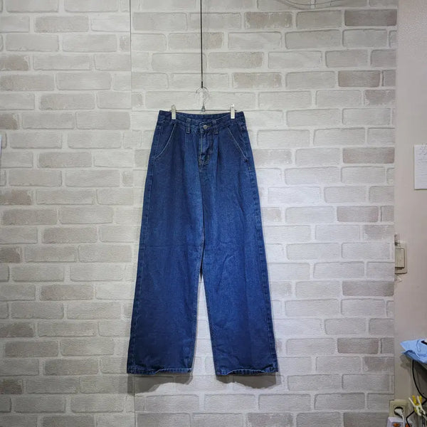 [BUNJANG] Denim Wide Pants Size S / ㅎ982 데님 통바지 S