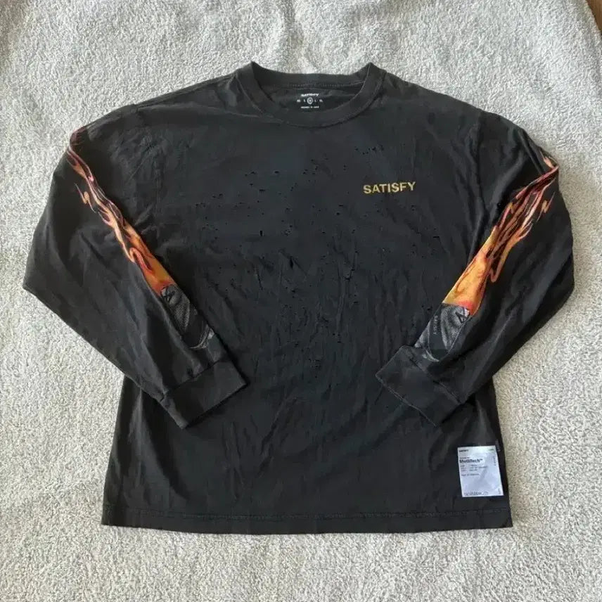 [BUNJANG] Satisfy Mostech Long Sleeve T-Shirt Size M / 새티스파이 모스테크 긴팔 롱슬리브 m