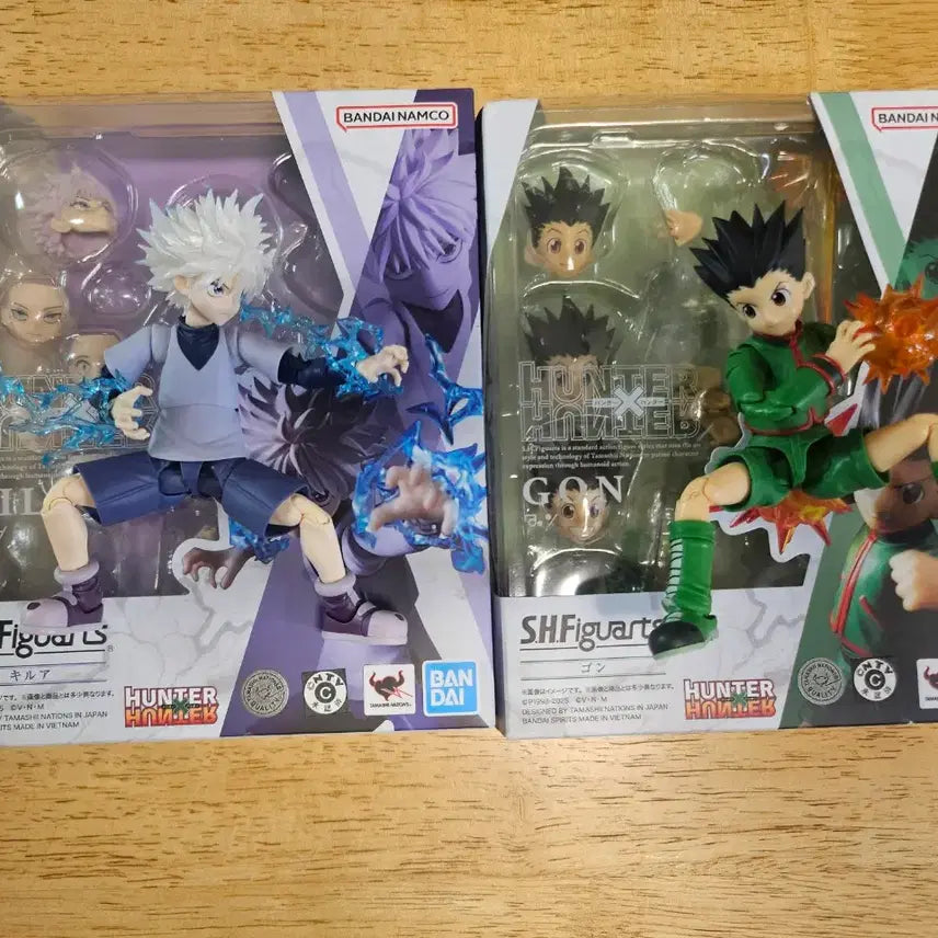 [BUNJANG] Bandai Tamashii Nations S.H.Figuarts Gon Freecss & Killua Zoldyck Action Figures / shf 헌터x헌터 곤&키르아