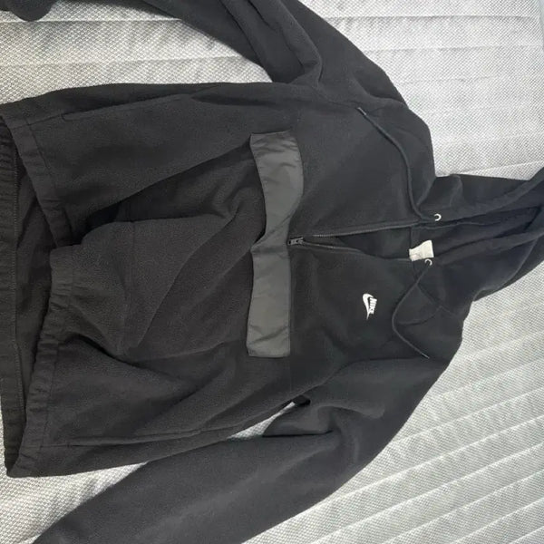 [BUNJANG] Nike Fleece Zip-Up Black M / 나이키 후리스 집업 블랙m