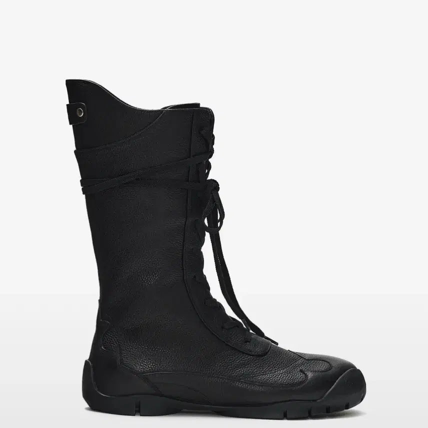 [BUNJANG] SUNBURN PROJECT Western Cow Leather Lace Up Boots / 썬번프로젝트 WESTERN COW LEATHER LACE UP BOOTS