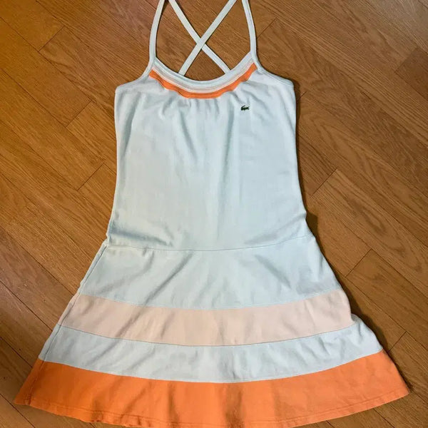 [BUNJANG] Lacoste Flare Fit Pastel Collar Dress / 라코스테 원피스 (36)