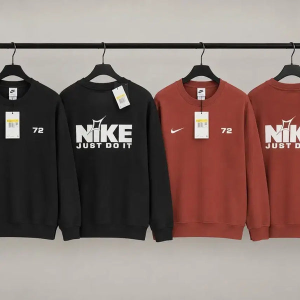 [BUNJANG] Nike Oversized Sweatshirt Black / Brick Red / 기획특가 나이키 맨투맨 블랙 / 브릭 레드. 오버핏