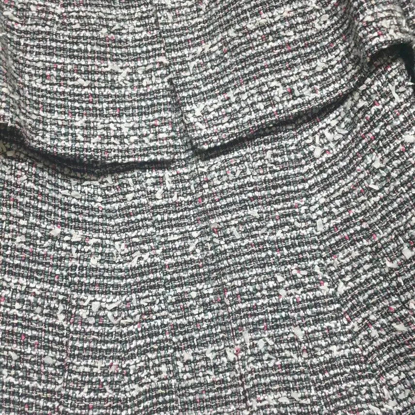 [BUNJANG] Minimum Tweed Zip-Up Dress / 미니멈 집업 원피스