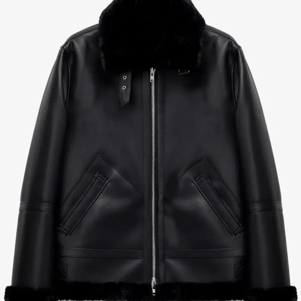[BUNJANG] Dope Jasons Solid Mutton Leather Jacket / 도프제이슨 솔리드 무톤 자켓 무스탕 women 사이즈