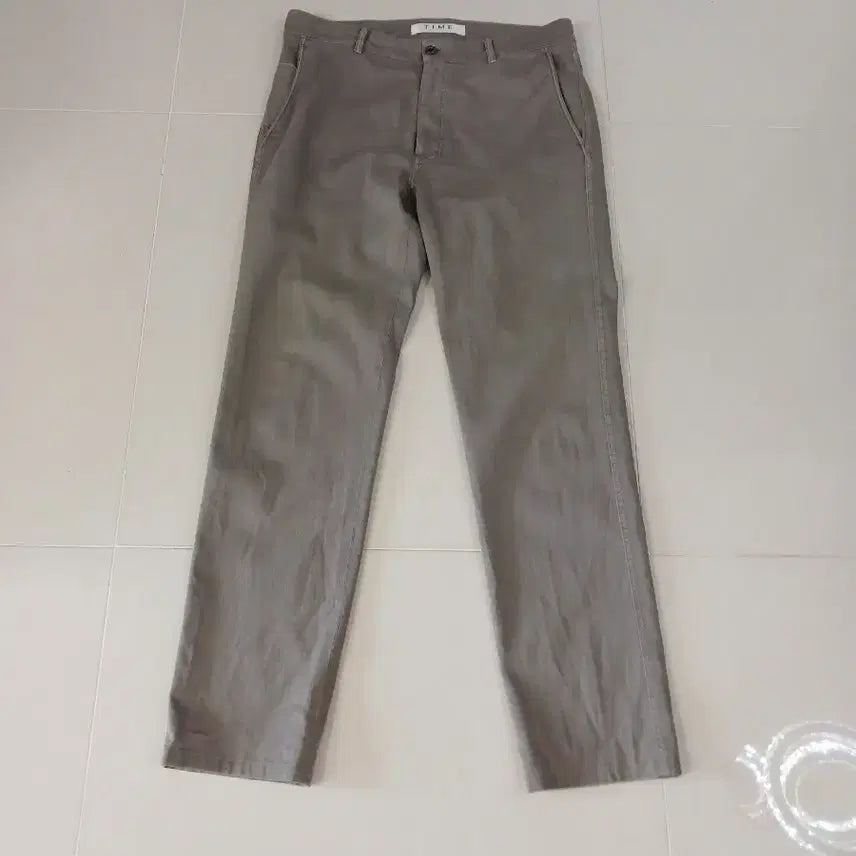 [BUNJANG] Time Straight Fit Cotton Spandex Pants Men's / 타임 스트레이트핏 면스판 바지 남성