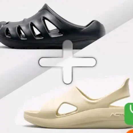 [BUNJANG] Actplus Hydro Slip-on/Align Strap Sandals Wide Set / 액트플러스 하이드로 블립온/얼라인 스트랩샌들 와이드 세트
