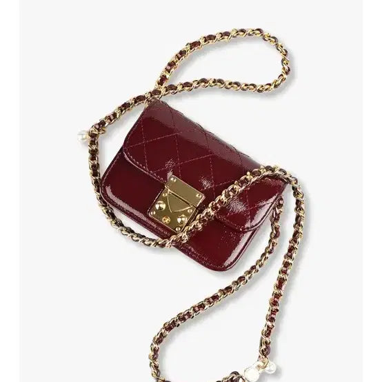 [BUNJANG] MAIKKO Quilting Chain Bag Burgundy / 마이아이코 퀼팅 체인백 버건디