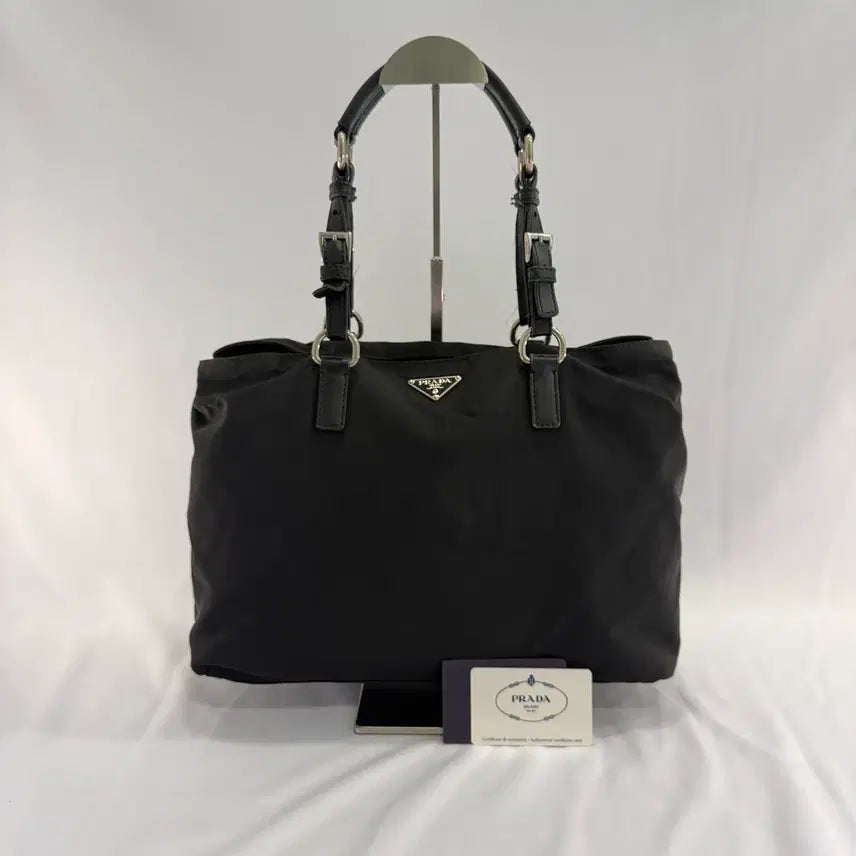 [BUNJANG] Prada Tessuto Nylon Shoulder Bag with Guarantee Card / 프라다 삼각로고 테수토 나일론 숄더백 (개런티카드 포함)