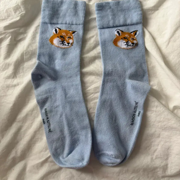 [BUNJANG] Maison Kitsuné Pale Blue Socks / 새상품 :) 메종키츠네 양말 삭스 페일블루