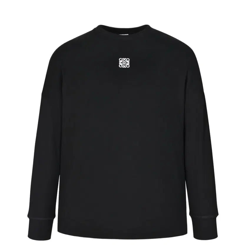 [BUNJANG] Logo Embroidered Long Sleeve T-Shirt Set of 2 / 로고 자수 긴팔 티셔츠 2개