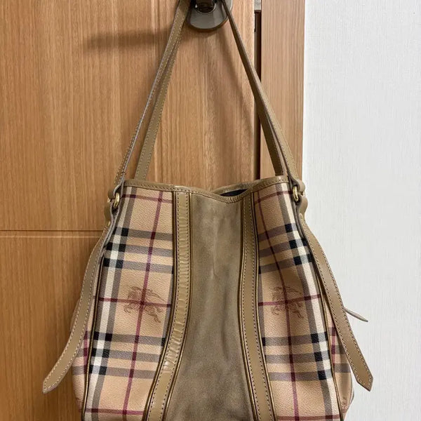 [BUNJANG] Burberry Nova Check Hobo Shoulder Bag / (정품)버버리 노바체크 호보백 쇼퍼백 가방