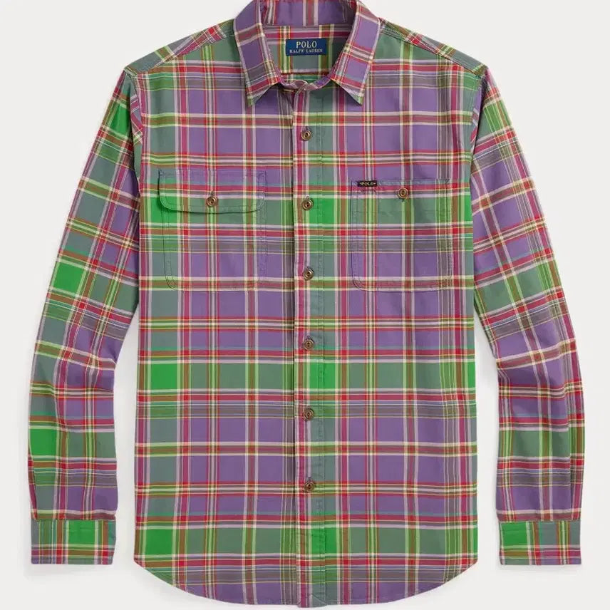 [BUNJANG] Polo Ralph Lauren Classic Fit Plaid Oxford Workshirt XL / 폴로 랄프로렌 클래식핏 플래드 옥스포드 워크셔츠 XL (새상품)