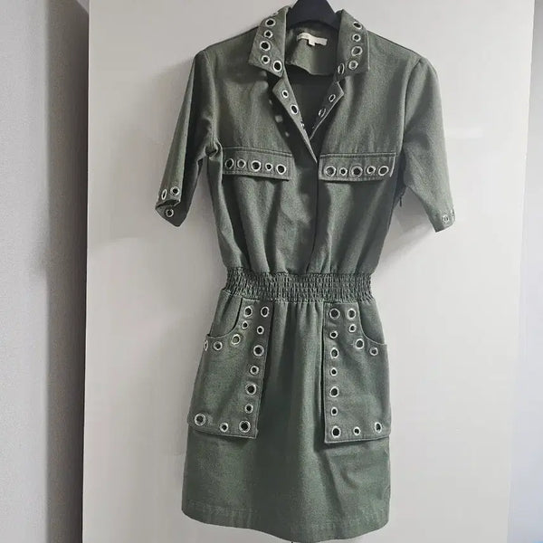 [BUNJANG] Maje Mini Dress with Eyelet Detail / 마쥬 원피스36(변색있어서 싸게판매)