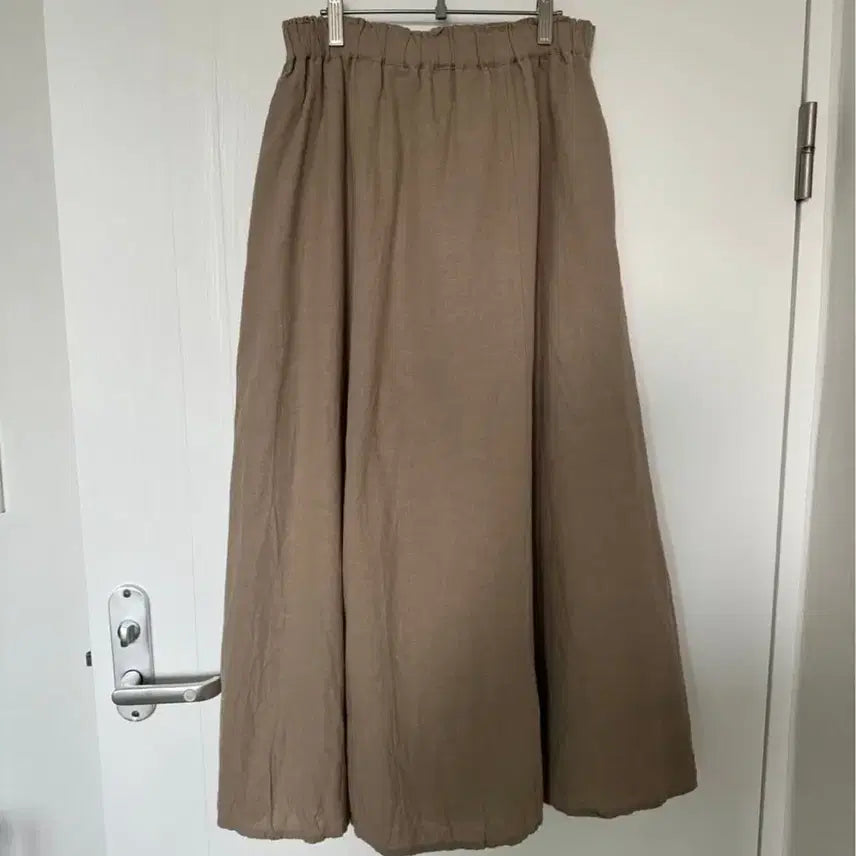 [BUNJANG] Natural Linen Flare Skirt / 내추럴 린넨 플레어 스커트
