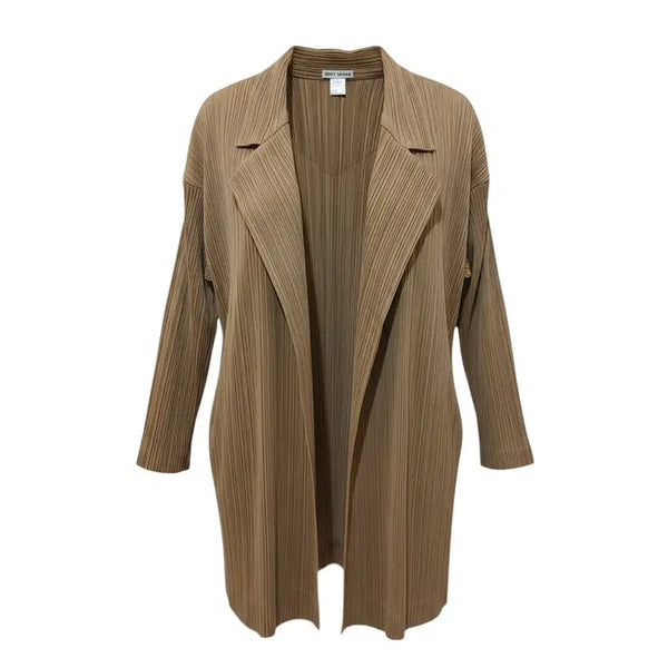 [BUNJANG] Issey Miyake Camel Pleats Jacket (M) / 이세이미야케 카멜 플리츠 자켓 M