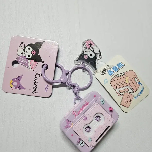 [BUNJANG] Sanrio Authentic Cassette Recorder Keychain Kuromi / 새상품) 산리오 정품 카세트 녹음기 키링 쿠로미