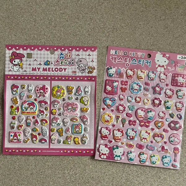 [BUNJANG] My Melody & Kitty Sticker Bundle / 일괄) 고전 마이멜로디 마멜 키티 스티커