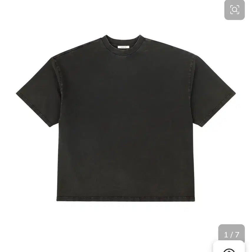[BUNJANG] Entire Studio Heavy Box Tee Washed Black M / 엔타이어 스튜디오 헤비 박스 티 워시드블랙 m