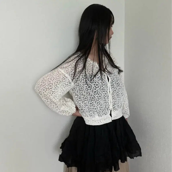 [BUNJANG] Sugar Spoon Lace Cardigan / 슈가스푼 레이스 가디건