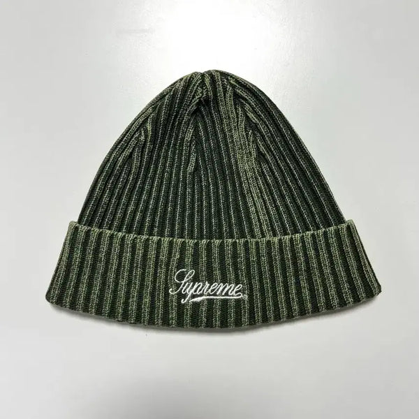 [BUNJANG] Supreme Bleached Rib Beanie Olive / 슈프림 블리치드 립 비니 올리브 - 21SS