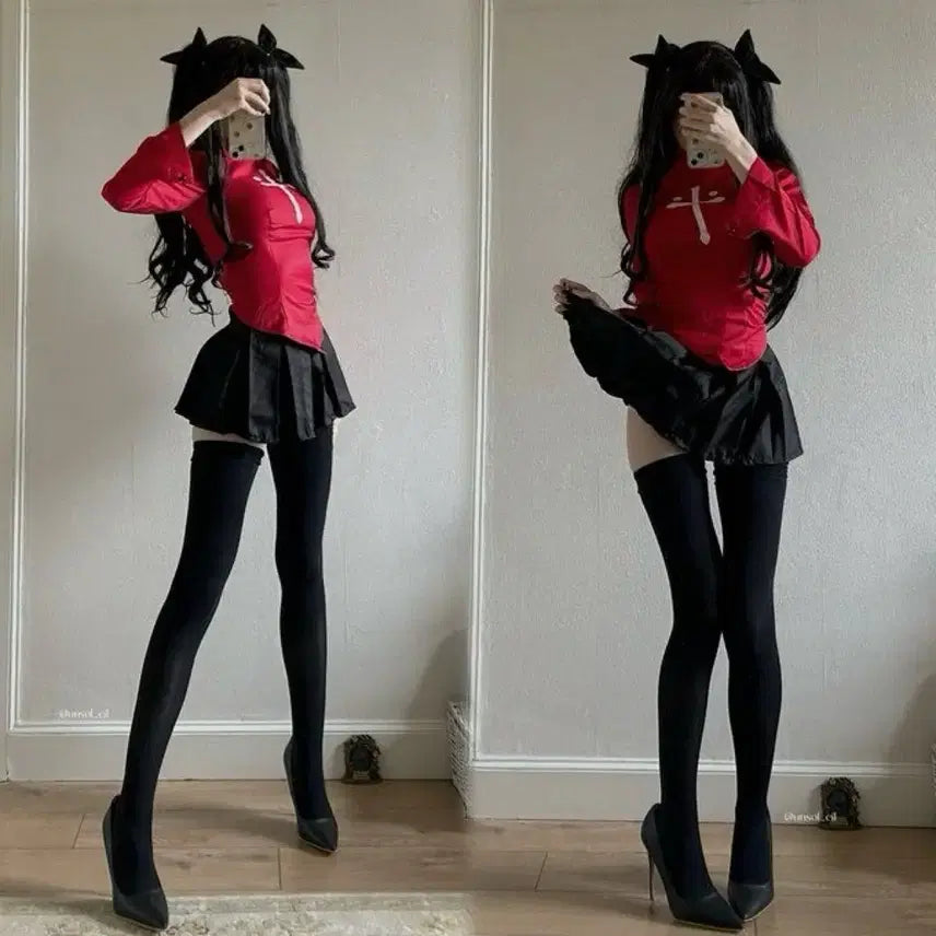 [BUNJANG] Tohsaka Rin Cosplay Set Fate/stay night / 레어코스! 페스나 토오사카린 코스프레ㅣ페이트스테이나이트 고전미소녀 할로윈