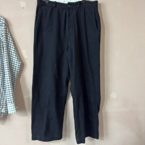 [BUNJANG] BAUTH Black Twill Trousers Size 3 / BAUTH 바우스 블랙 트윌 트라우저 3사이즈 검정 코모리