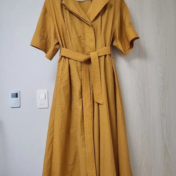 [BUNJANG] System Long Dress with Belt / 시스템 롱 원피스