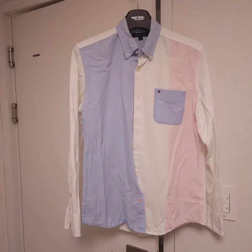 [BUNJANG] Tommy Hilfiger FUN Pattern Oxford Shirt / [M] 타미힐피거 FUN 패턴 옥스포드셔츠