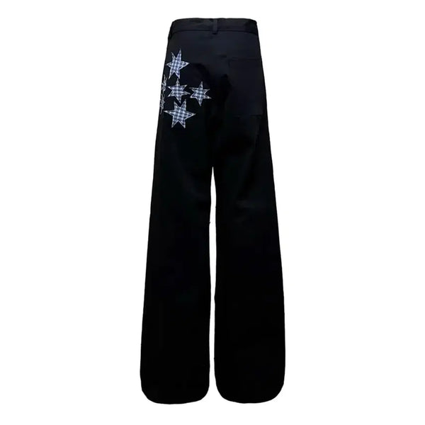 [BUNJANG] Star Appliqué Pants (Black, Size 1) / 탄산마그네슘 스타 아플리케 팬츠 (블랙/ 1size)