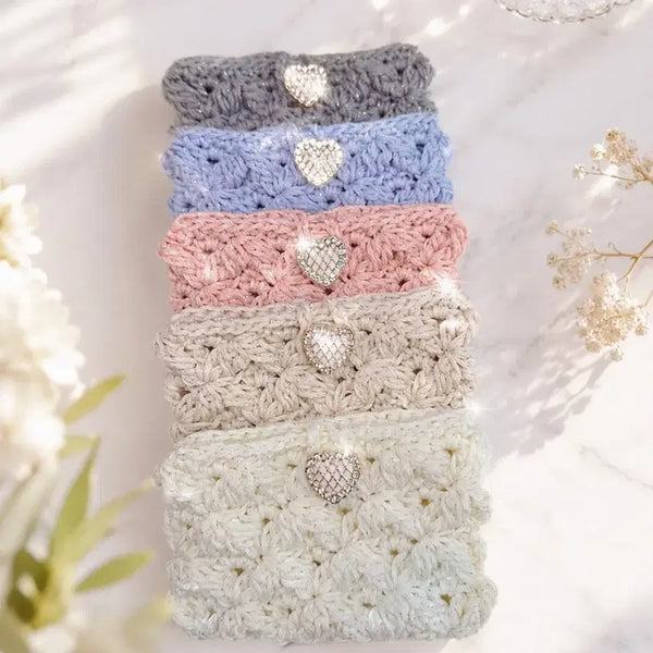 [BUNJANG] Handmade Knitted Card Wallet / 핸드메이드 뜨개 카드 지갑