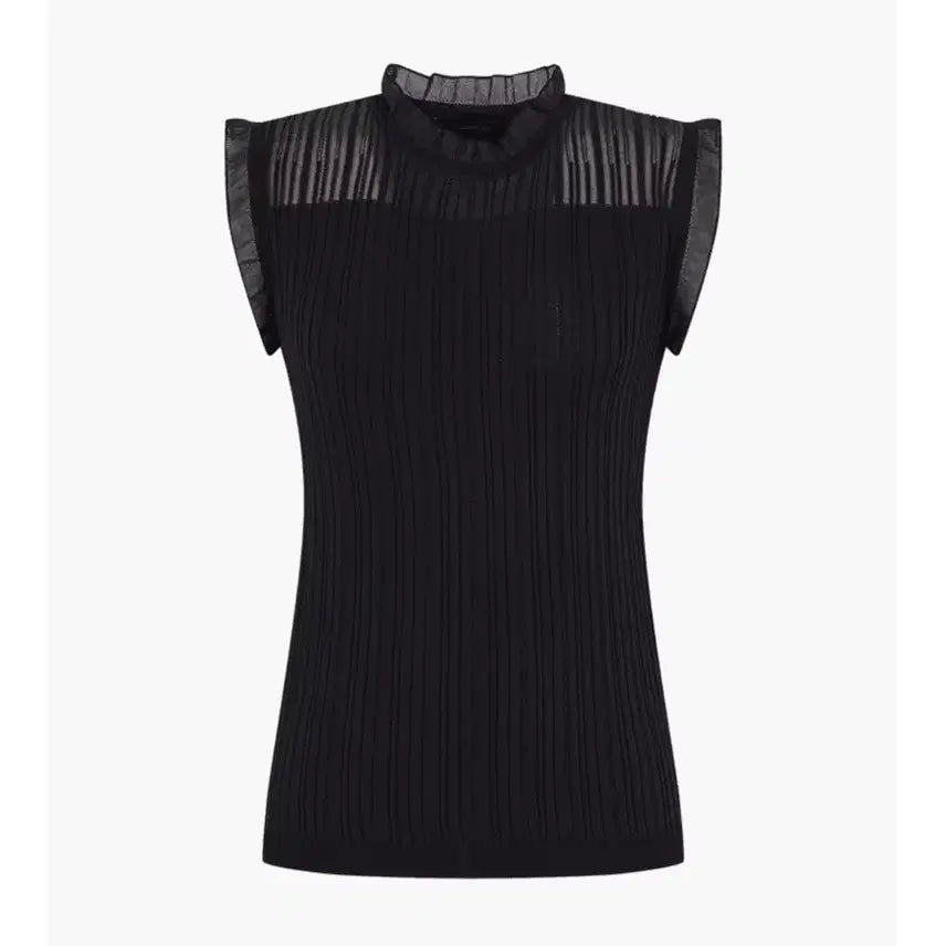 [BUNJANG] Kenneth Lady Frill Knit Top / 케네스레이디 프릴 니트 탑