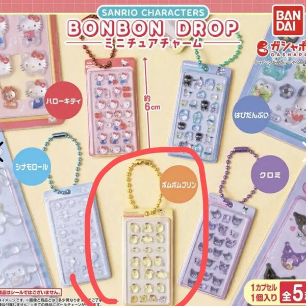 [BUNJANG] Sanrio Bonbon Drop Sticker Gacha Pom Pom Purin / 산리오 봉봉드롭 스티커 가챠 폼폼푸린