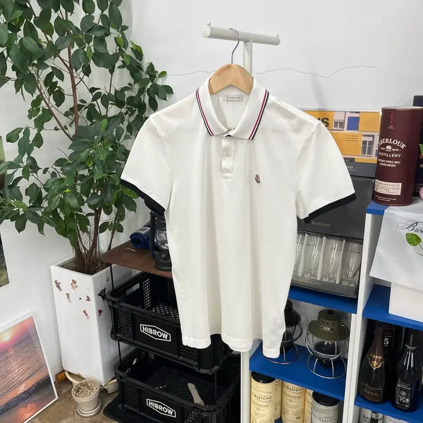 [BUNJANG] Moncler Pique Short Sleeve Polo T-Shirt Size L / 몽클레어 피케 반팔 칼라 티셔츠 3