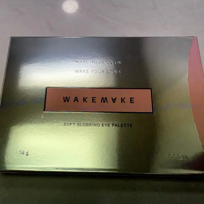 [BUNJANG] WAKEMAKE Soft Blurring Eye Palette Candy Coral Blurring / 새것) 웨이크메이크 소프트 블러링 팔레트 캔디코랄블러링