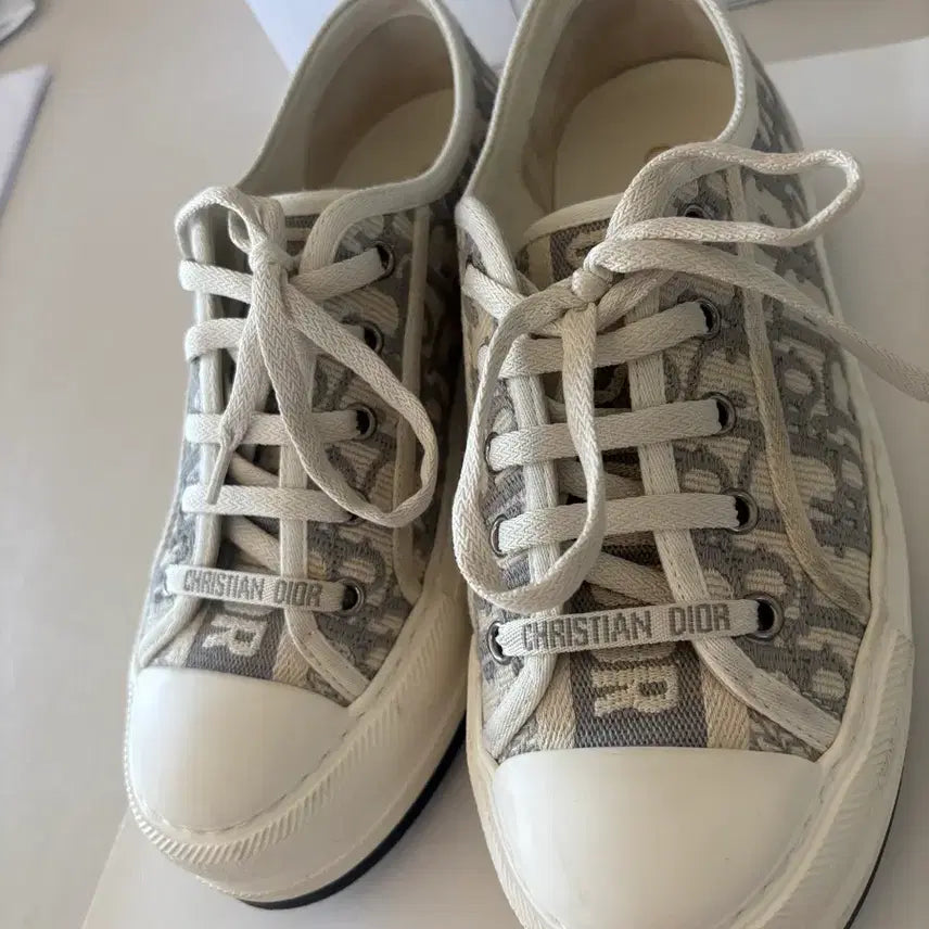 [BUNJANG] Dior Walk 'n' Dior Sneakers Grey Stone / 디올 워크앤디올 스니커즈 그레이 스톤 37