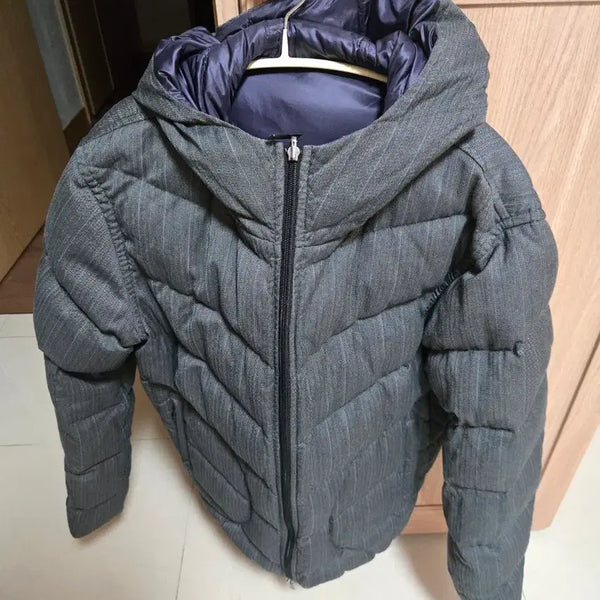 [BUNJANG] Giorgio Armani Collezioni Double-Sided Striped Padded Jacket / 아르마니 꼴레지오니 패딩 52