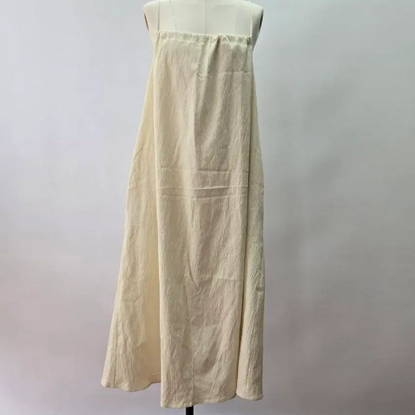 [BUNJANG] Strap Maxi Dress Ivory / 1650 끈 원피스 휴양룩 아이보리 F