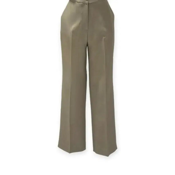 [BUNJANG] Wide Slacks Beige Twill Trousers / 와이드 슬랙스 베이지 트위 새상품 팬츠