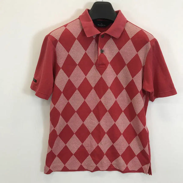 [BUNJANG] Munsingwear Golf Argyle Pattern Polo T-shirt / 먼싱웨어골프 아가일 패턴카라티 JPN [L]