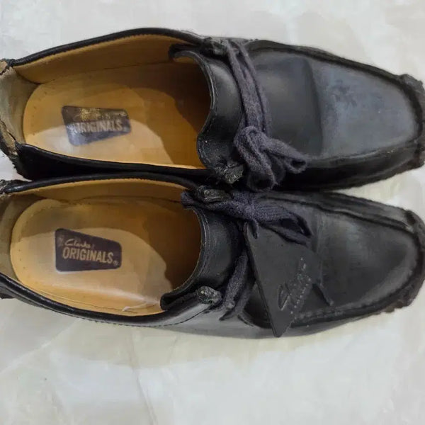 [BUNJANG] Clarks Natalie Black Smooth Leather Shoes / 클락스 W 나탈리 블랙 스무스 레더