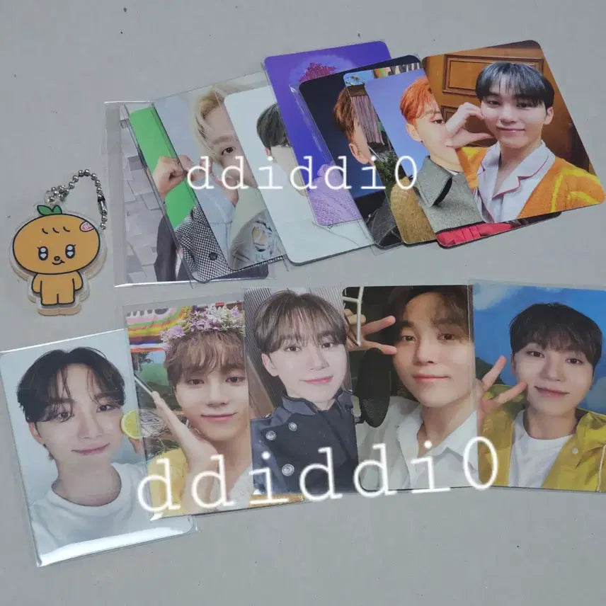 [BUNJANG] SEVENTEEN Seungkwan MiniTeen Bboogyooly Acrylic Keyring Photocard Bundle Set / 세븐틴 승관 미니틴 뿌귤이 아크릴 키링 포토카드 일괄