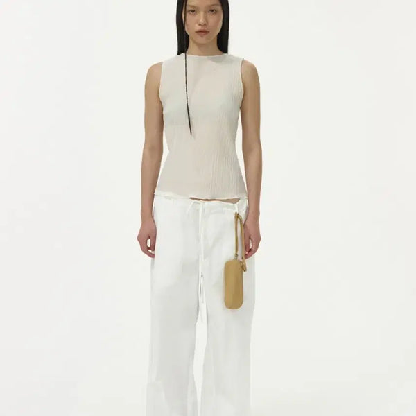[BUNJANG] Ribbonbit Aube Pleated Sleeveless / 리본빛 플리츠 슬리브리스 aube pleated sleeveless