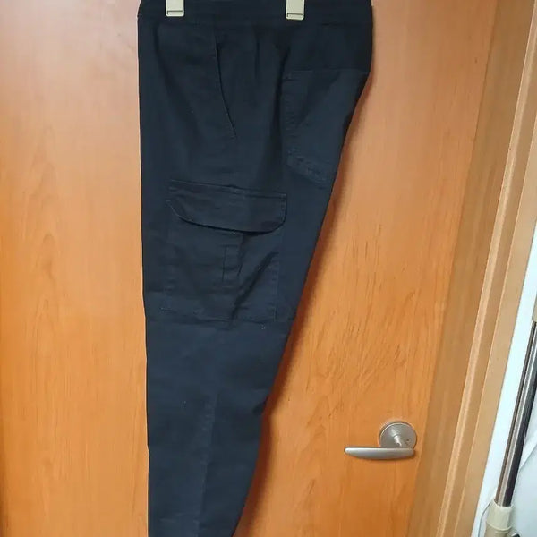 [BUNJANG] Black Cargo Jogger Pants (Size 34/35) / 카고 조거 팬츠 블랙34 35